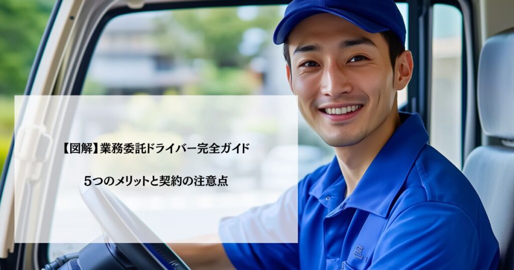 【図解】業務委託ドライバー完全ガイド｜5つのメリットと契約の注意点